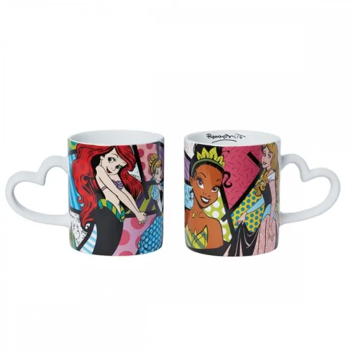 Tazza Principesse Disney Britto- Ariel Cenerentola Tiana Aurora