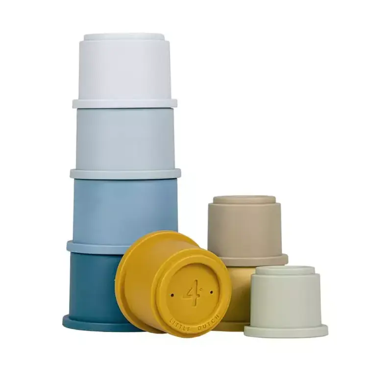 Tazze Impilabili Blu Little Dutch