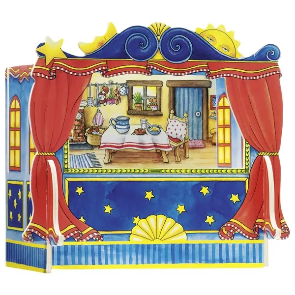 Teatro in legno Burattini a dita - Goki - Art. 51786