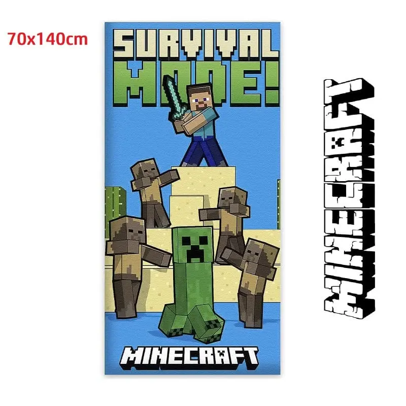 Telo Mare Minecraft 70x140 cm