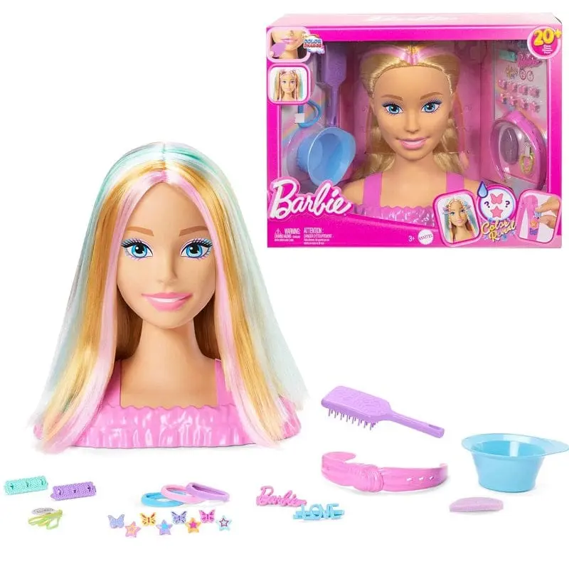 Testa Barbie da Truccare, Busto Bambola da Pettinare