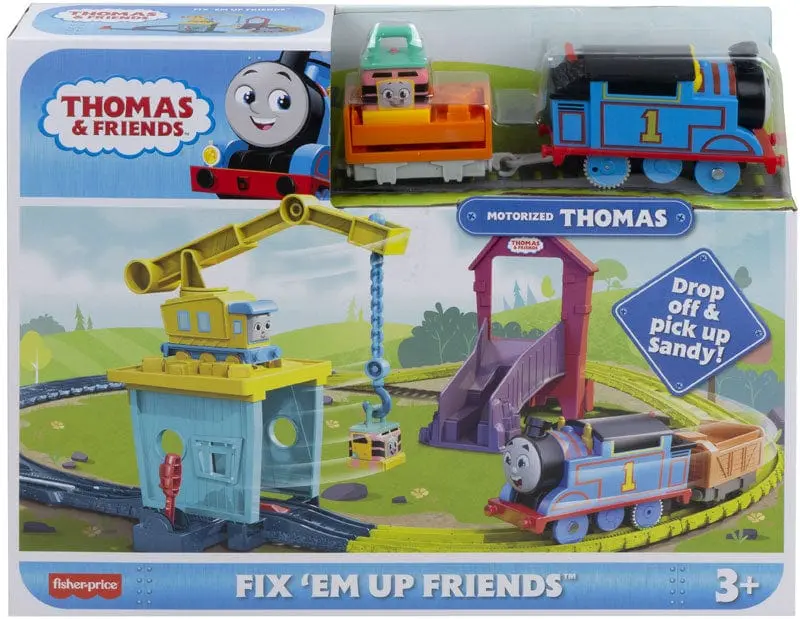 Thomas pista Trackmaster Motorizzata, Carica e Scarica Sandy
