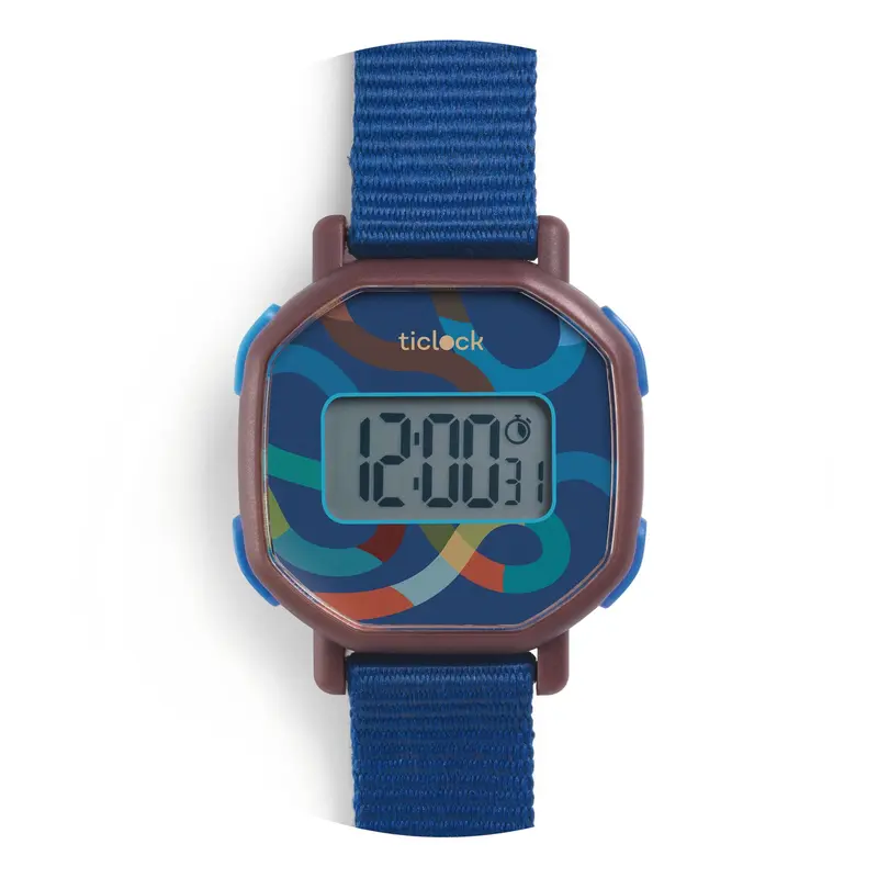 Ticlock - Orologio Blu Scuro - Digital Watches Blue Volute (DD00457)