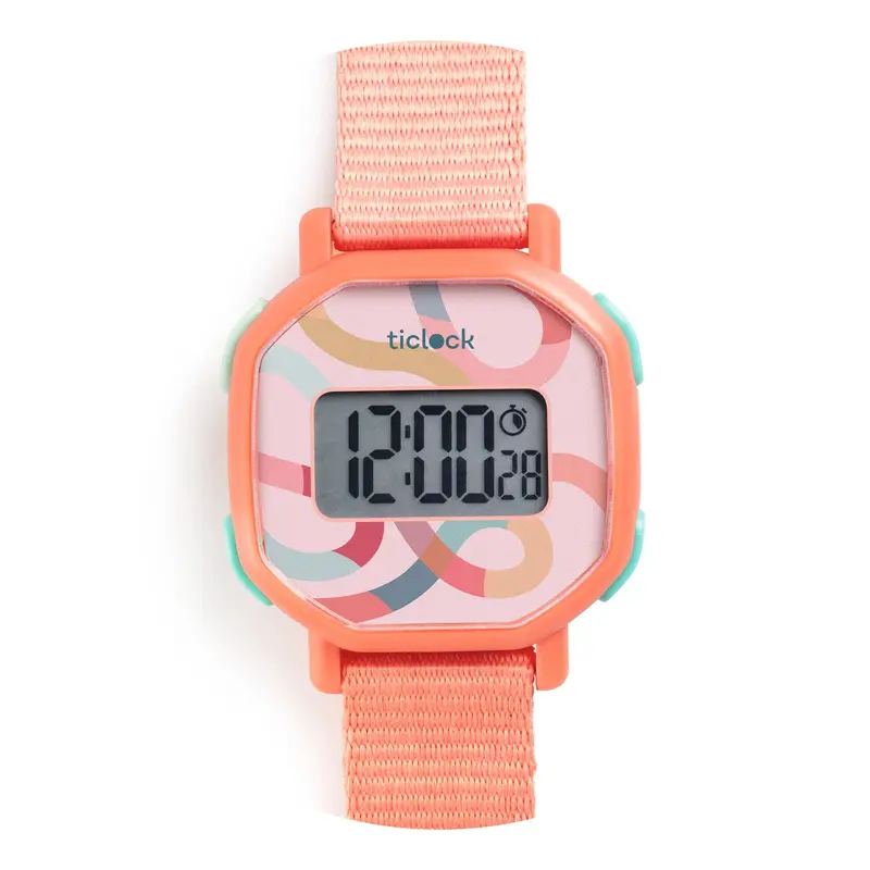 Ticlock - Orologio Rosa Pastello - Digital Watches Pastel Volute (DD00453)