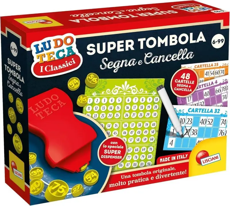 Tombola Segna e Cancella con 48 Cartelle - Lisciani