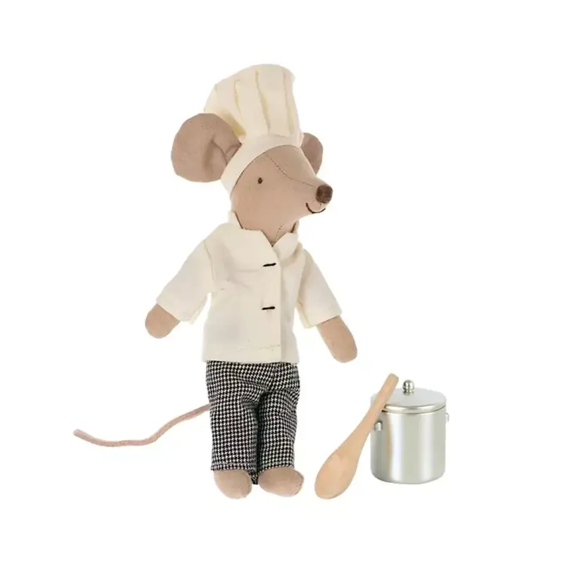 Topo Chef con Pentola e Cucchiaio Maileg