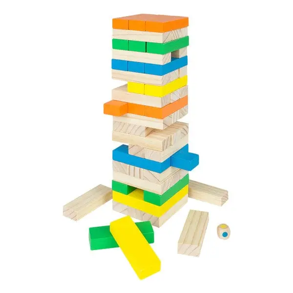 Torre dei Blocchi in Legno - Gioco da Tavolo Classico