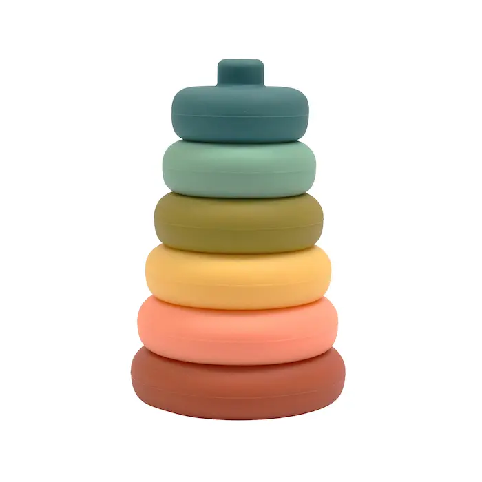 Torre Impilabile In Silicone - Cherry