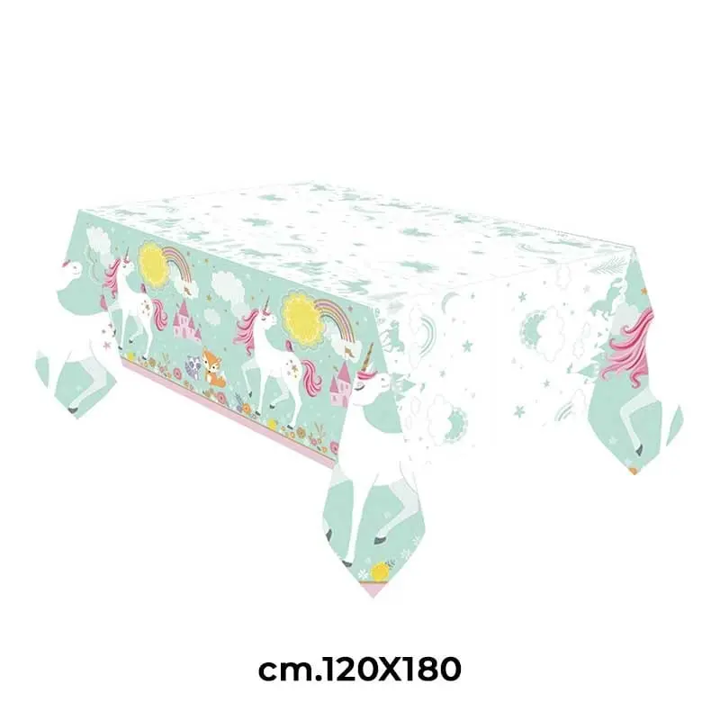 Tovaglia Unicorno in Plastica 120x180