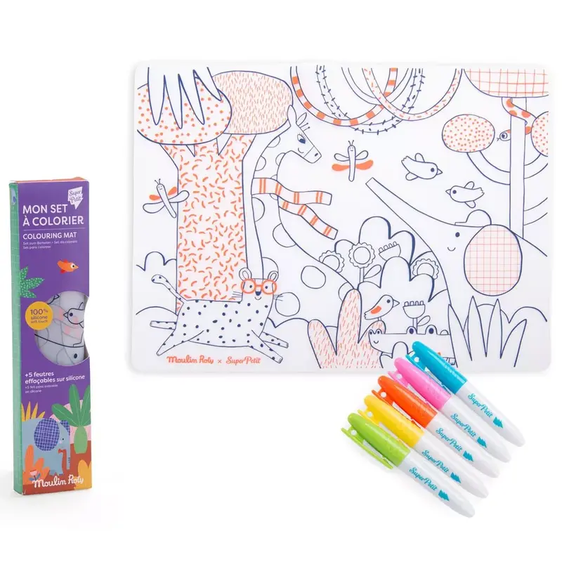 Tovaglietta da Colorare Moulin Roty Les Toupitis
