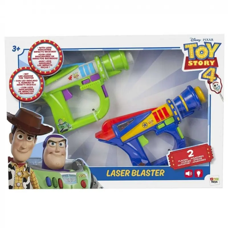 Toy Story, Set 2 Pistole Laser Tag con Luci e Suoni