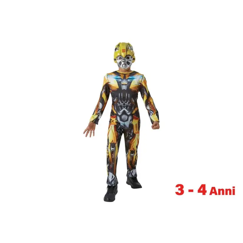 Transformers Bumblebee, Costume per Bambini 3-4 Anni