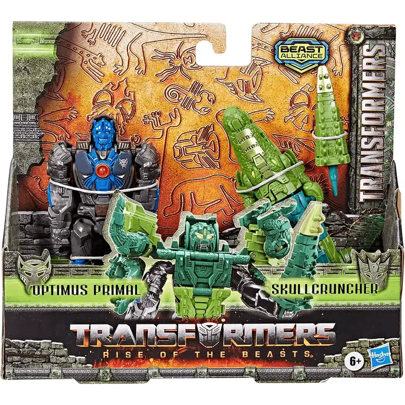 Transformers pack doppio Optimus Primal e skull cruncher Beast combiner