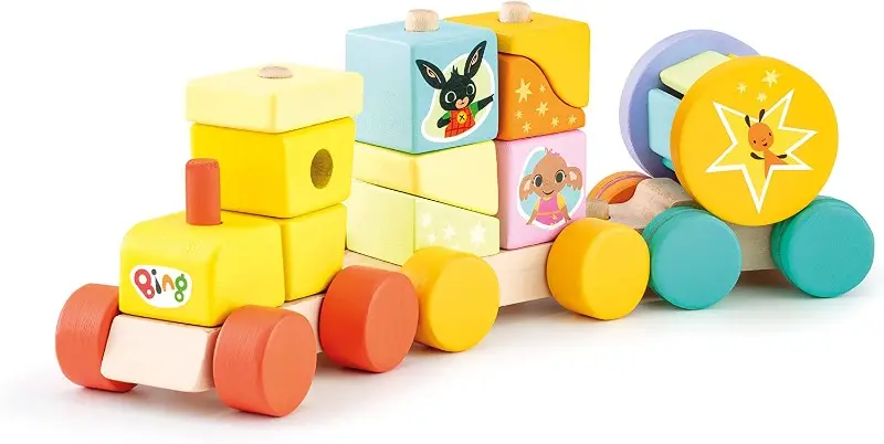Trenino di Bing, Treno in legno con formine da impilare