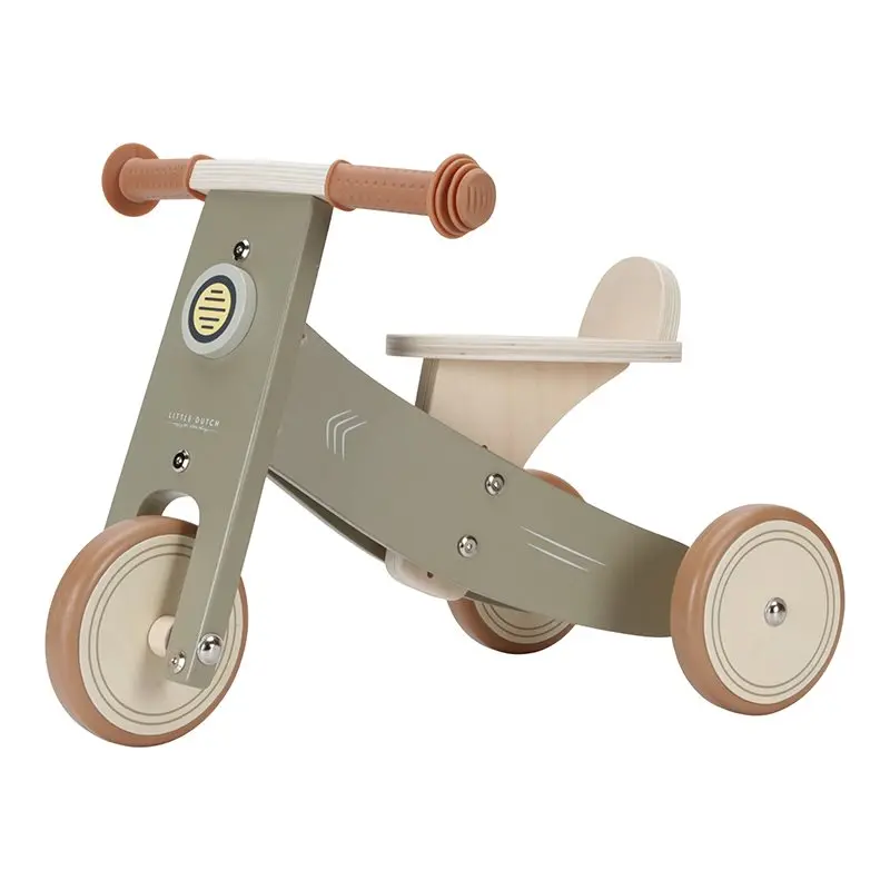 Triciclo in Legno Verde Olive Primi Passi | LD7124