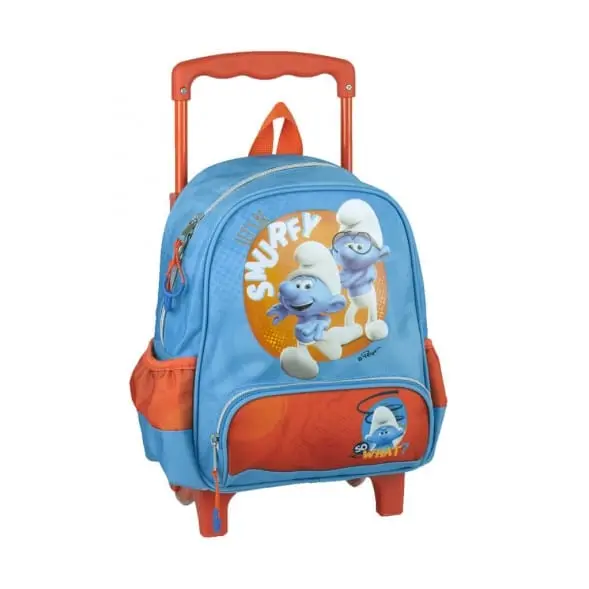 Trolley Asilo I Puffi, Zainetto con Carrellino