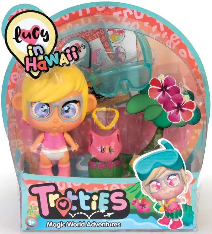 Trotties Mini Outfits da Viaggio, include bambola e accessori