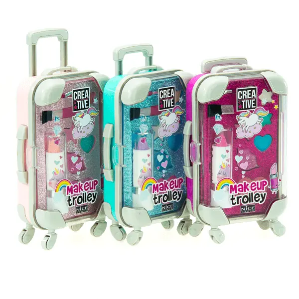 Trousse per Bambine, set Trucchi Trolley