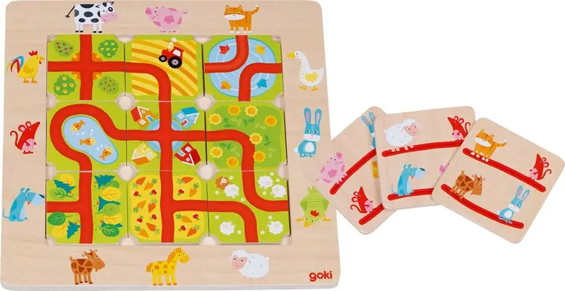 Trova la Strada – Gioco Logico in Legno Goki