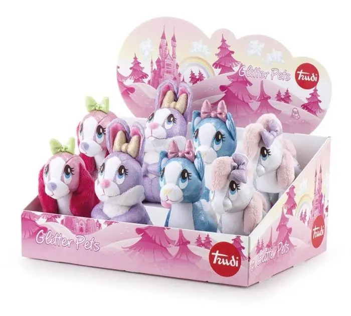 Trudi Peluche Animali Glitter Pets