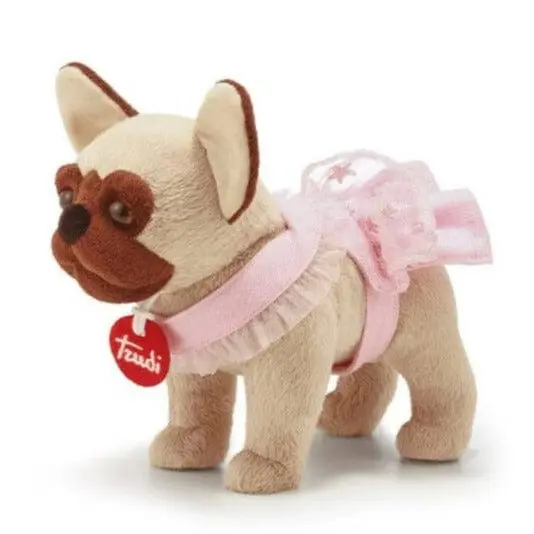 Trudi Peluche Cagnolino Bulldog francese con Vestito