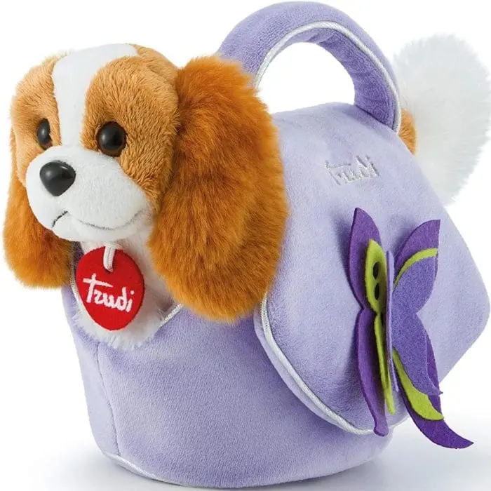 Trudi Peluche Cagnolino in Borsetta Lilla