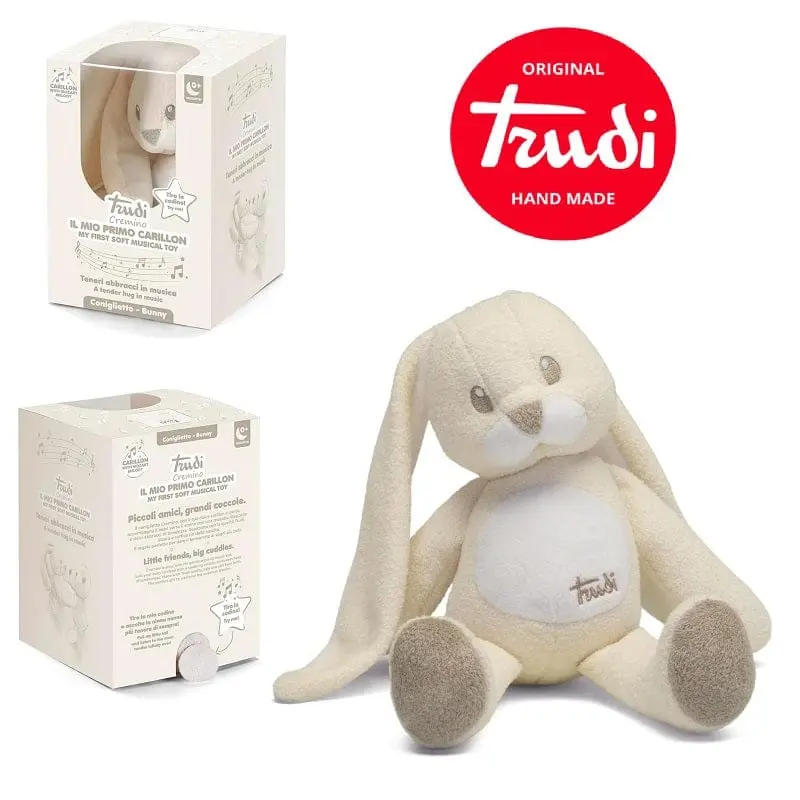 Trudi Peluche Carillon Coniglio Cremino
