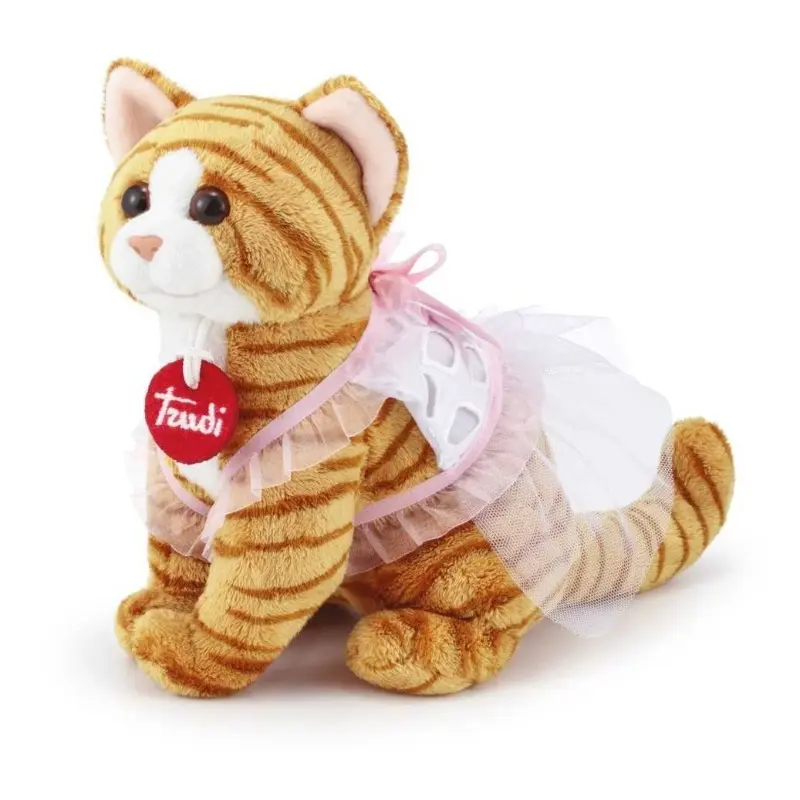 Trudi Peluche Gattino Tigrato con Vestito
