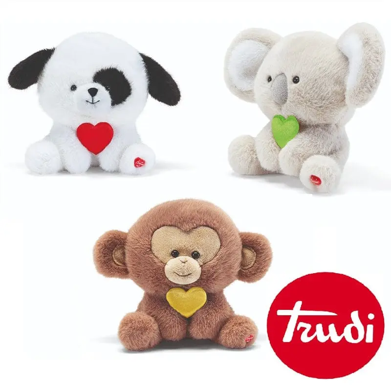 Trudi Peluche Heart Animals 13cm con Cuore