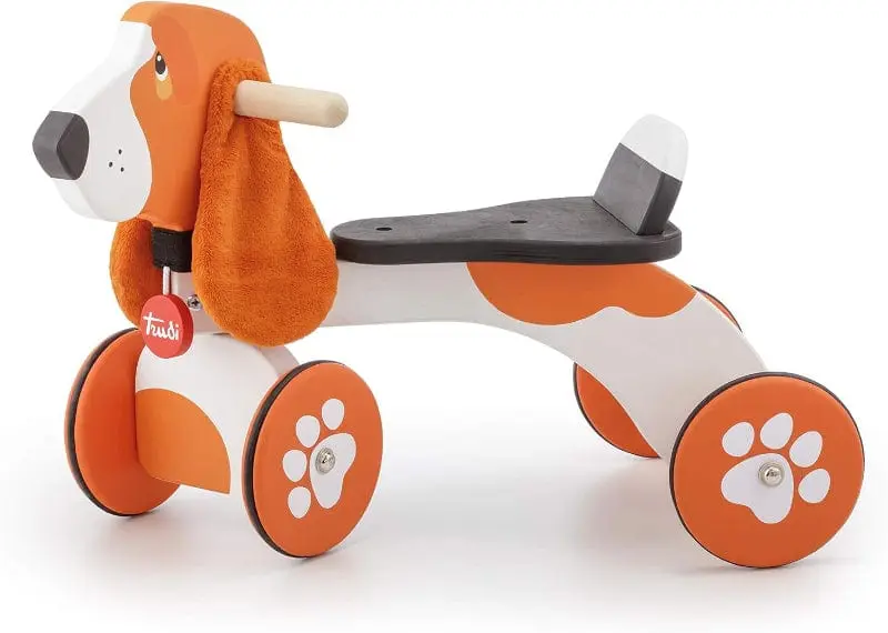 Trudi Ride-on Bracco, Cane Cavalcabile con ruote per bambini