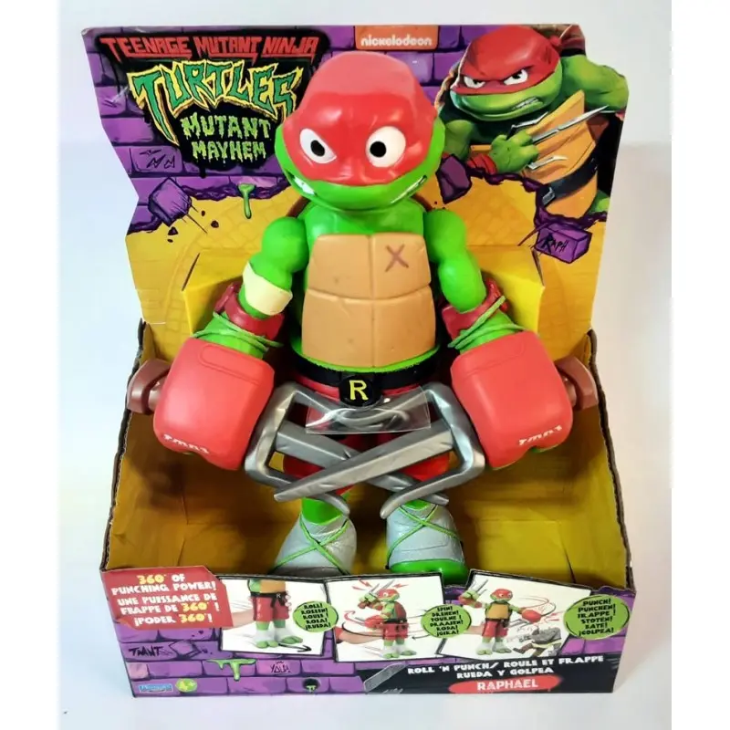 Turtles Personaggio Rolling Punch Raffaello