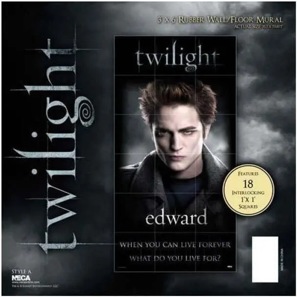 Twilight Edward, Puzzle in Gomma da Pavimento o Murale 180x90cm - Neca