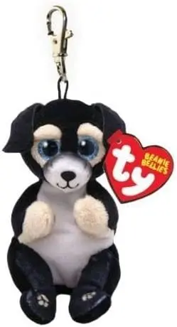 TY - T43113 Beanie Bellies Clip - Portachiavi - RANGER il cagnolino nero