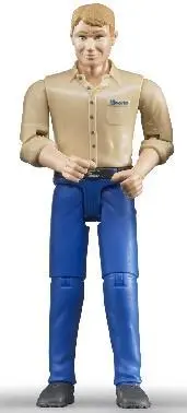 Uomo, Pelle Chiara, Con Jeans
