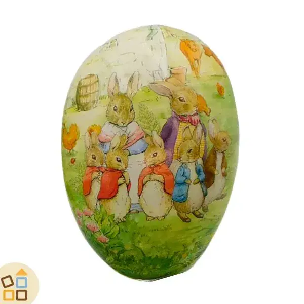 UOVO IN CARTONE 18 CM, BEATRIX POTTER