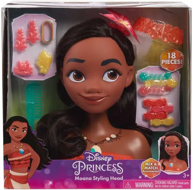 Vaiana - Disney Princess - Moana Testa Acconciature Styling