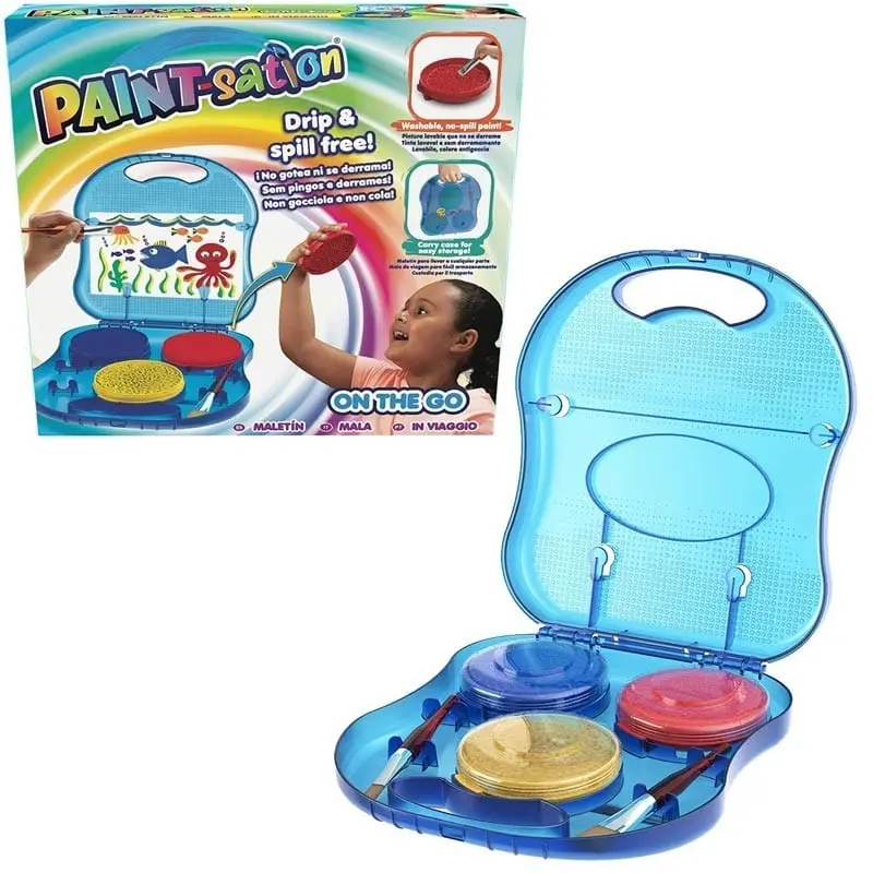 Valigetta Paint Sation, Set 3 Colori Pod per Bambini