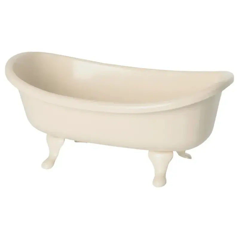 Vasca da Bagno Vintage in Metallo Bianca Mini Maileg