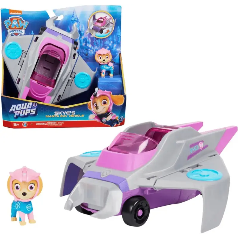 Veicolo trasformabile di Skye Paw Patrol Aqua Pups