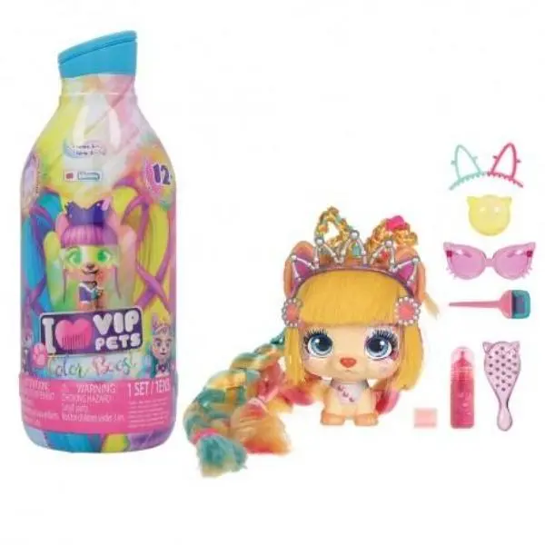 Vip Pets Color Boost, Bambole Cagnoline con Sorprese, IMC Toys