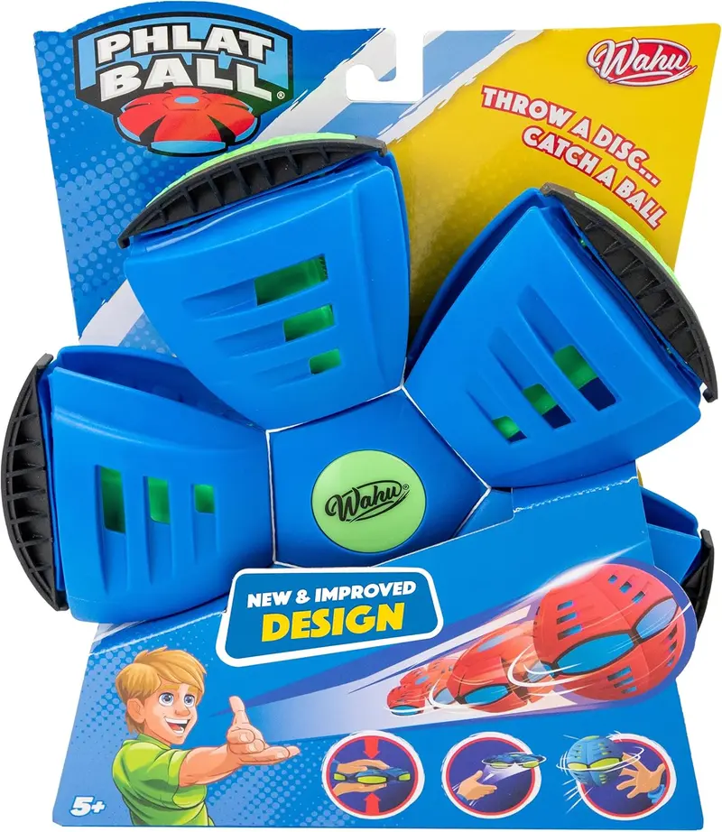 Wahu - PHLAT BALL Classic - Blu - Frisbee Volante Trasformabile in Pallone