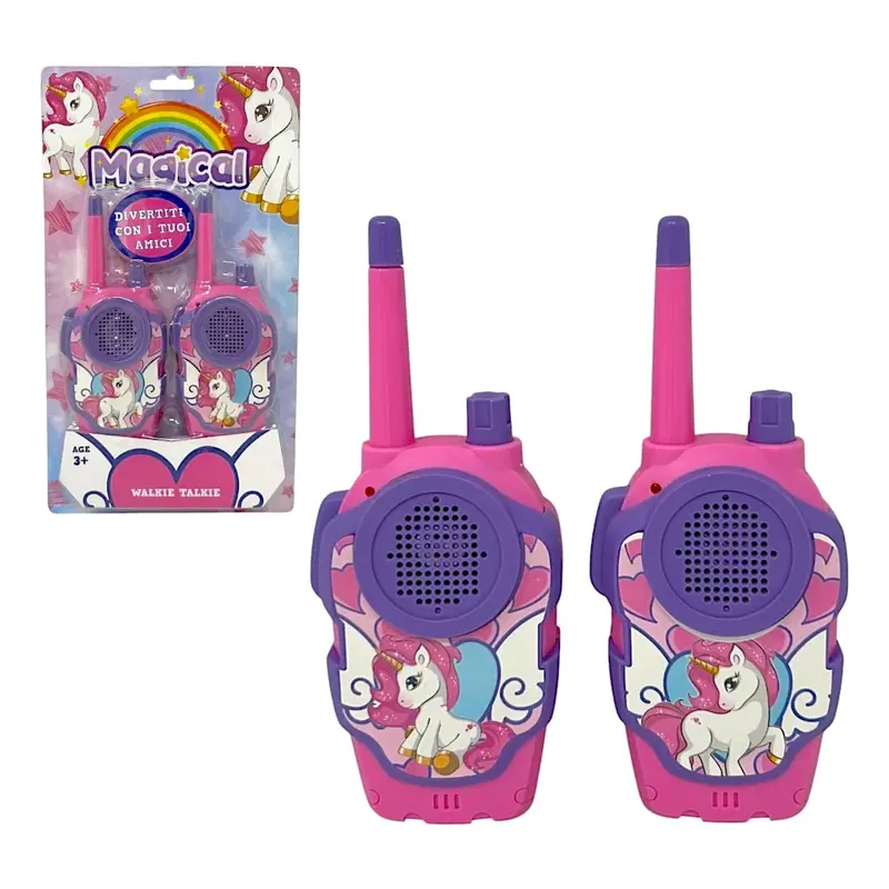 Walkie Talkie Unicorno Magical, 2 Radiotrasmittenti
