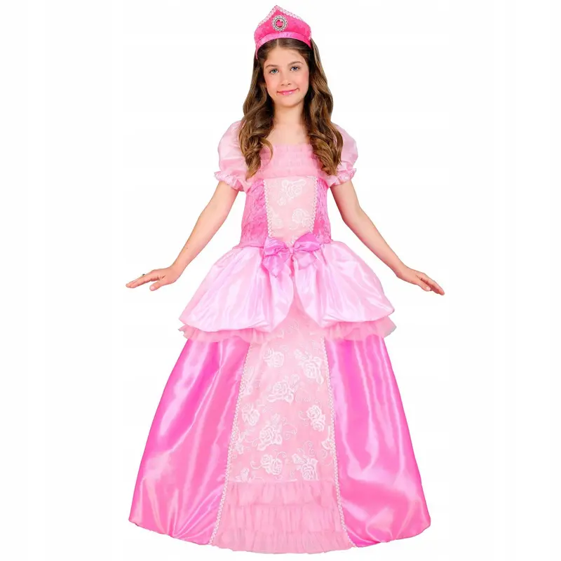 WIDMANN costume Principessa Vestito, Copricapo 8/10 anni