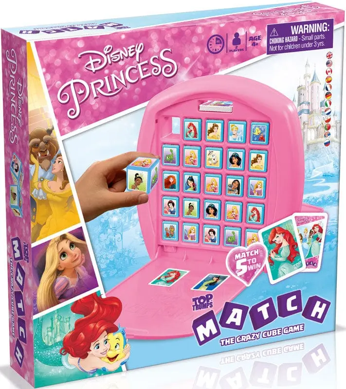 Winning Moves - Top Trumps Match, Principesse Disney Gioco da Tavolo