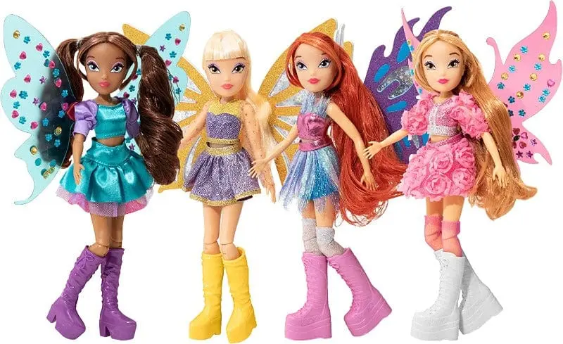 Winx Bling the Wings, Bambole con Ali da Decorare