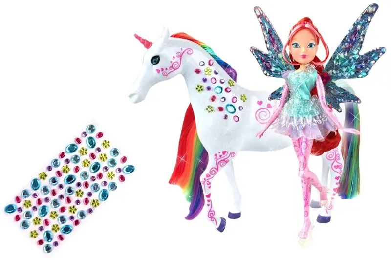 Winx Bloom Tynix & Elas - Bambola e Unicorno