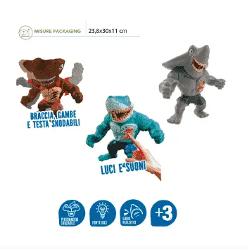 Wonder Animals Creature Marine con Suoni e Luci - 3 Modelli Assortiti