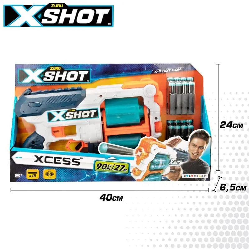 X-Shot Xcess, Blaster con Tamburo Rotante Tk-12