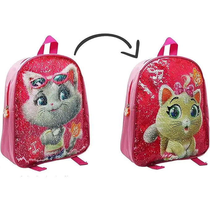 Zaino asilo 44 gatti girl reversibile