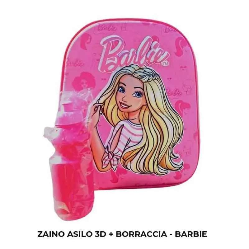Zaino Asilo Barbie in 3D